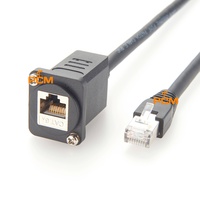 Câble d'extension Ethernet GigE RJ45 Cat6A EtherCON, connecteur modulaire XLR de type montage sur panneau, série EH Switchcraft, Neutrik NE8FDX-P6