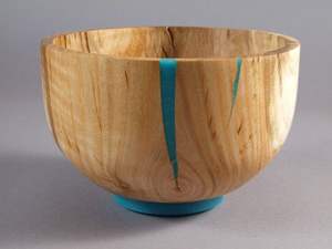 Bol décoratif en résine époxy polie écologique, couleurs personnalisées, 9x3, bols à salade, bols à collation, faits à la main - Product Image 4