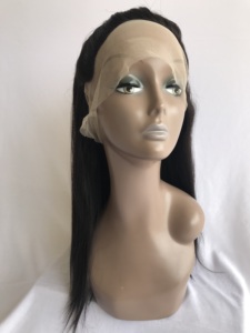 Wholesale Raw Indian Temple Virgin 18'' Natural Silky Straight Full Cuticle Aligned Single Donor Hair Long Transparent Lace <b>Wig</b> - Product Image 2