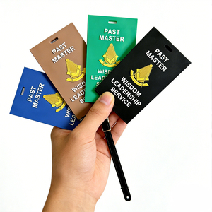 ป้ายแท็กกระเป๋าเดินทาง PVC แบบนิ่มลาย Custom Global <span class=keywords><strong>Past</strong></span> Master สำหรับกระเป๋าเดินทางและกระเป๋าถือ ของสะสม อุปกรณ์เสริมสำหรับสมาคมฟรีเมสัน - Product Image 5