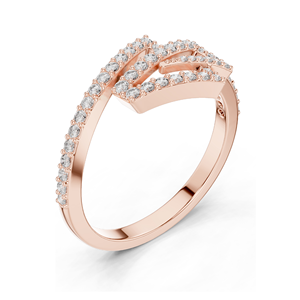 Magnifique bague empilable en diamant de laboratoire de 0,345 CT pour femmes, clarté VVS-VS EF, disponible en or 18 carats, 14 carats, 10 carats et argent 925 - Product Image 5
