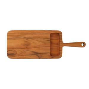 Suministros de alimentos de corte de alta calidad, bandeja rectangular decorativa para el hogar, bandeja de servicio roja con asas, suministros para restaurante y hotel - Product Image 1
