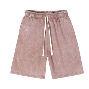 2025 pantalones cortos lavados con ácido de alta calidad para hombres, patrón sólido ecológico, el mejor Material, nuevo estilo, pantalones cortos lavados bordados de talla grande - Product Image 1