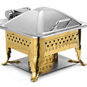 Best Electric <b>Food</b> <b>Warmer</b> Copper Chafing Dish for Weddings Round Pattern for Hotels and Restaurants - Product Image 1