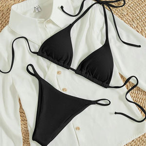 Neon High Cut Bikini Women Two Piece Sexy Swimwear Summer Bright Color Beachwear Custom Logo Printing - Product Image 2