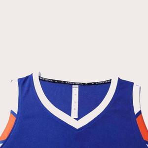 Uniforme de entrenamiento personalizado, camiseta sin mangas de baloncesto, pantalones cortos deportivos, diseño personalizado, 100% poliéster - Product Image 5