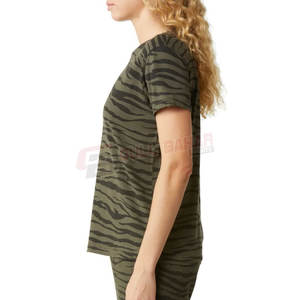 T-shirts pour femmes au design très populaire, design et logo personnalisés, manches courtes, polyester/coton, anti-boulochage, haute qualité - Product Image 4