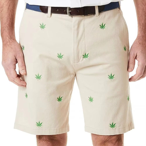 Best Price Fashionable <b>Men</b> Embroidered <b>Shorts</b> Customized Material Comfortable Fit Casual Style Solid <b>Pattern</b> Lightweight Canvas - Product Image 4