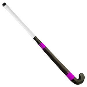 Bâton de hockey sur gazon en bois personnalisé en gros avec une construction robuste en fibre de carbone pour l'entraînement et les performances en match - Product Image 4