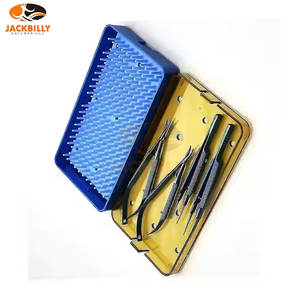 JACKBILLY Juego de 4 Instrumentos Quirúrgicos Ortopédicos Premium de Acero Inoxidable, Tijeras, Portaagujas, Kit de Herramientas Microquirúrgicas - Product Image 2