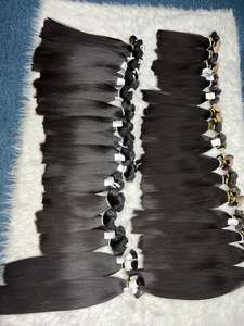 Super vente! Extension de cheveux soyeux vietnamiens bruts os droit Super Double dessiné Remy cheveux dentelle vierge cheveux humains vagues Style - Product Image 4