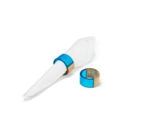 Anillo de Servilleta de Resina con Corte de Diamante, Colores Rojo y Amarillo, para Decoración de Mesa, en Existencia para Hogar, Restaurante, Hotel, Anillo de Servilleta para Fiestas - Product Image 1