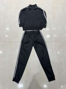 Ensemble de survêtement décontracté pour homme en coton 100% avec veste zippée et pantalon pour l'hiver - Product Image 2