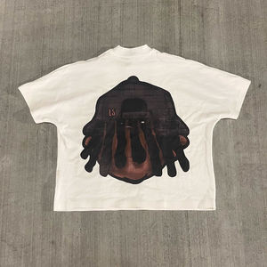 เสื้อยืดโอเวอร์ไซส์ผู้ชาย ดีไซน์วินเทจสุดหรู ผ้าคอตตอน 100% หนัก 180 GSM คุณภาพดีที่สุด พิมพ์โลโก้ตามสั่ง แห้งเร็ว - Product Image 5