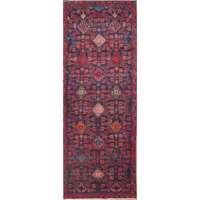 Hand Knotted Wool High Pile Eco-Friendly Rug Luxurious Vintage Design Artisan Crafted Long Runner for Hallway Home Decor