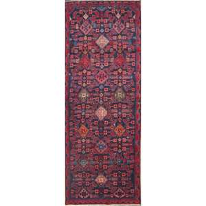 Hand Knotted <b>Wool</b> High Pile Eco-Friendly Rug Luxurious Vintage Design Artisan <b>Crafted</b> Long Runner for Hallway Home Decor - Product Image 1