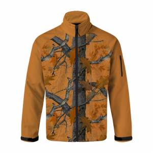 Chaqueta de caza al aire libre duradera de alta calidad chaqueta Softshell a prueba de viento chaquetas de caza de camuflaje para hombre - Product Image 3