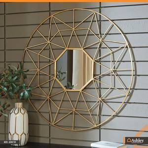 โลหะผนังกระจกในชุบทองล่าสุดผนังกระจกสำหรับตกแต่งบ้านใหม่โลหะผนังกระจกในราคาขายส่ง - Product Image 2