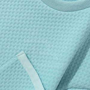 Haute qualité 100% coton hommes sweat Style décontracté pull avec capuche respirant gaufré tissu hiver saison plaine teint - Product Image 3