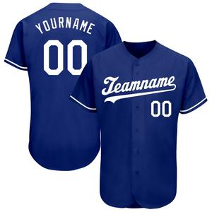 Camiseta de béisbol auténtica blanca real personalizada ropa de equipo personalizada más vendida - Product Image 1