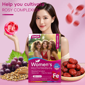 Dirhop ferro ricco Gel gommoso ferroso gluconato integratore di ferro Snack Soft Capsule contiene vitamina B6 e B12 per le donne - Product Image 3