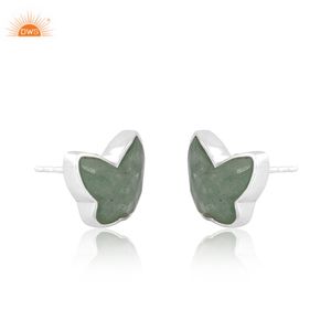 Meilleure vente de boucles d'oreilles en argent sterling naturel vert fraise quartz pierres précieuses pour femmes fabricant de bijoux - Product Image 3