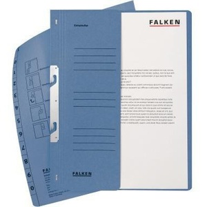 Falken DIN <b>A4</b> 250g/m Blue Manila Cardstock File <b>Folder</b> Clip <b>Folder</b> - Product Image 3