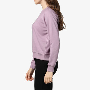 Sudadera de cuello redondo con bordado raglán para mujer de alta calidad, 300g, peso de tela, impresión Digital, manga completa informal de invierno - Product Image 4