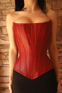 Fancy OEM & ODM Brocade Gothic Waist Trainer Steel Boned Shapers Fancy Corset Front Busk Clasp Closure <b>Modesty</b> <b>Panels</b> Eyelet - Product Image 2