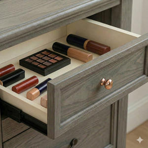 Elegantes perillas de gabinete de aleación de zinc de oro rosa, herrajes para muebles modernos para cajones de cocina y tocador - Product Image 5