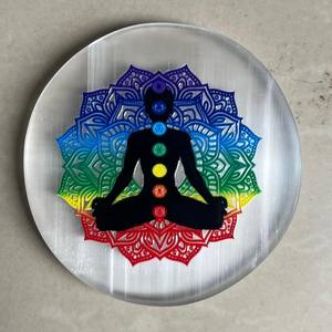 Natural <b>Selenite</b> <b>Charging</b> <b>Plate</b> Meditation & chakra Symbol for Reiki Healing Wholesale <b>Selenite</b> <b>Charging</b> <b>Plates</b> wholesale - Product Image 3