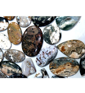 Una piedra preciosa de cabujón suelto liso plano con forma de pera Larimar de una calidad para collar, fabricación de joyas para joyería de Festival de verano - Product Image 5