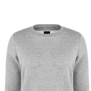 Femmes couleur unie coton sweat nouveau Design décontracté col rond sweats à capuche Streetwear tricoté hiver sweats en gros - Product Image 4