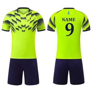 Ropa Deportiva Transpirable, Diseño Personalizado por Transferencia de Calor, Camiseta de Fútbol de Manga Corta, Uniformes de Fútbol Unisex, 100% Poliéster Impermeable - Product Image 1