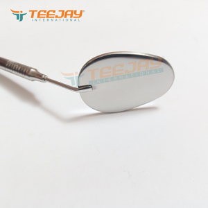 Oval Shape Handheld <b>Makeup</b> <b>Mirror</b> 3X <b>Magnifying</b> Silver Finish Textured Handle Single Side German Steel Frame Eyelash Extension - Product Image 5