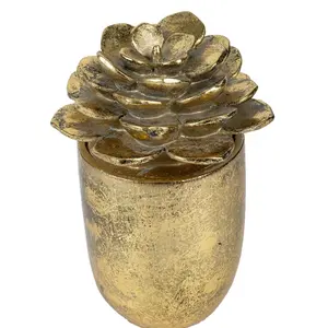 Escultura de Pareja de Búhos de Metal Hecha a Mano, Decoración Romántica de Naturaleza, Exhibición de Zinc Chapado en Oro Pulido para Decoración de Habitaciones por Zahid Exports - Product Image 6