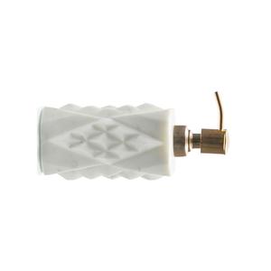 Distributeur de savon en marbre blanc de qualité supérieure de la dernière collection, accessoire de salle de bain élégant fait à la main d'Inde en gros - Product Image 4