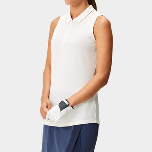 Tops de golf pour femmes sur mesure, vente en gros, OEM ODM, col rond, manches courtes, t-shirt de golf de haute qualité, débardeur de sport, spandex/coton - Product Image 1