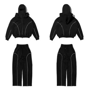 Survêtements personnalisés pour hommes, ensemble jogging 2 pièces, pantalon de jogging, sweat à capuche zippé intégral, vêtements, logo personnalisé, ensemble de survêtements, tenues pour hommes - Product Image 1