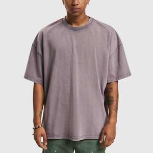 Nuevo Diseño 2025, Camisetas Hip Hop Extra Grandes para Hombre, 100% Algodón, 230 g/m², Lavado Ácido, Personalizadas - Product Image 5