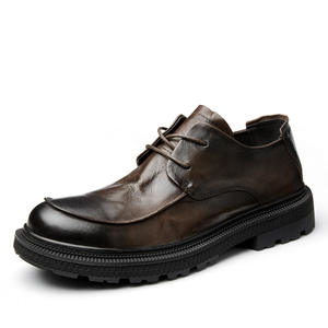Chaussures de bureau en cuir véritable pour hommes avec semelle extérieure résistante à l'usure et semelle intérieure respirante, chaussures formelles - Product Image 1