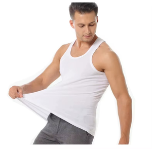 Prix de gros, débardeur sans manches tendance pour hommes, best-seller de l'été, séchage rapide, respirant, extensible, logo personnalisé, haute qualité - Product Image 4