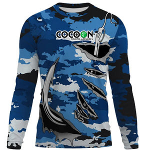 Wholesale Fishing Shirts Custom Logo Printing Sun <b>Protective</b> Factory Direct Sale Reasonable Price Quick Dry Men Fishing Shirts - Product Image 4