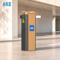 Barrière de stationnement routière AKE IP54 en alliage d'aluminium avec bras droit, moteur automatique sans balais et reconnaissance faciale pour entrée/sortie de véhicules