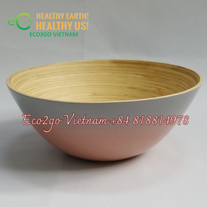 Bol à salade en bambou réutilisable en bambou Bol pour bébé en bambou avec taille personnalisée fabriqué au Vietnam - Product Image 5