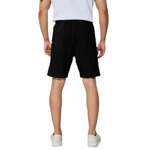 Pantalones cortos de entrenamiento atléticos informales para hombre de alta calidad al por mayor 100% algodón sólido ajuste holgado diseño de cordón de moda teñido liso - Product Image 3