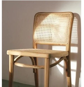 Silla de mimbre de madera de uso general de diseño moderno de muebles para el hogar de forma personalizada contemporánea de embalaje estándar de Vietnam - Product Image 1