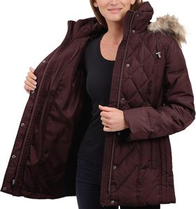 Vestes longues en peluche ODM fabriquées en usine pour femmes Logo personnalisé fabriqué à partir du meilleur matériau matelassé à l'intérieur chaud pour l'hiver - Product Image 6