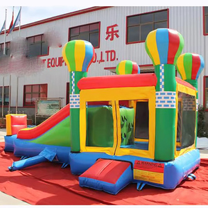 สไลด์ปราสาทเป่าลมพีวีซีที่ทันสมัยอุปกรณ์สนามเด็กเล่นในร่มที่เป็นที่นิยมพร้อมการโฆษณามงกุฎ - Product Image 6