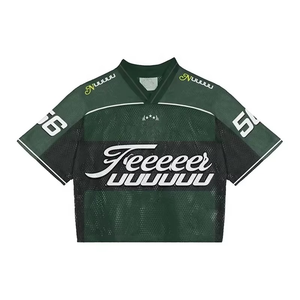 Best Sublimated <b>Short</b> Sleeves <b>Mesh</b> Jersey Streetwear Oversized American <b>Mesh</b> American Football <b>Mesh</b> Jersey - Product Image 4
